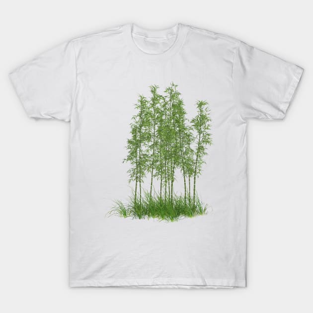 Bamboo tree realistic T-Shirt by Carlosr1946